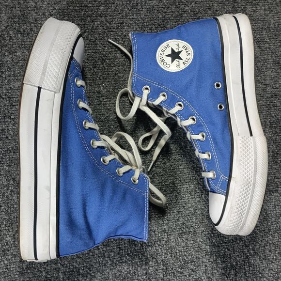 Converse Chuck Taylor All Star Lift Platform Women Size 9 Blue High Top - Picture 7 of 9